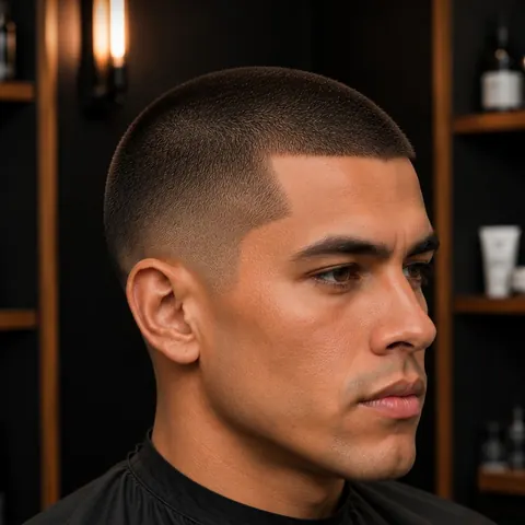 Buzz Cut 3 mm — corte de cabello de barbería, foto real | BarberLab