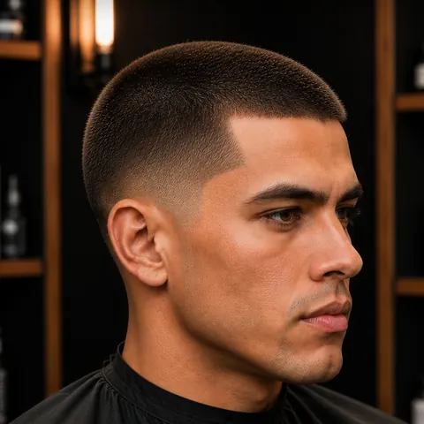 Buzz Cut 6 mm — corte de cabello de barbería, foto real | BarberLab