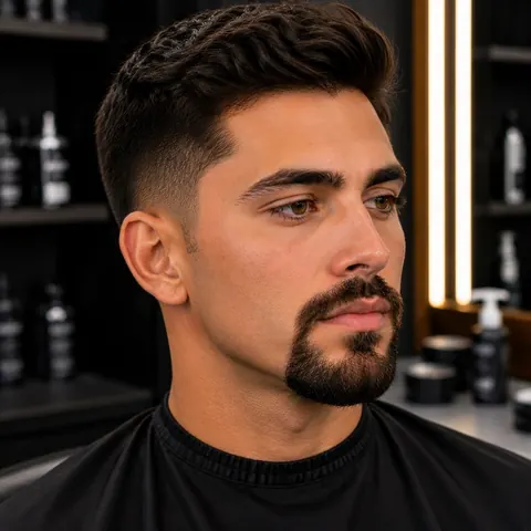 Circle Beard — barba de barbería, foto real | BarberLab