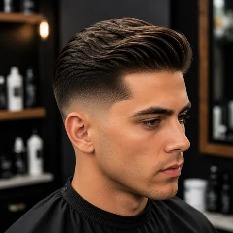 Comb Over — corte de cabello de barbería, foto real | BarberLab