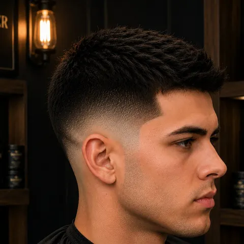 Drop Fade — corte de cabello de barbería, foto real | BarberLab