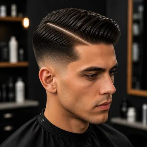 Hard Part — corte de cabello de barbería, foto real | BarberLab