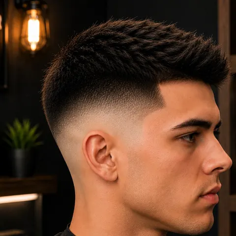High Fade — corte de cabello de barbería, foto real | BarberLab