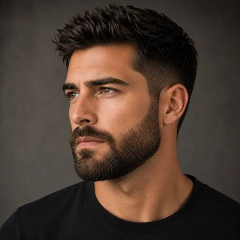 Modern Beard — barba de barbería, foto real | BarberLab