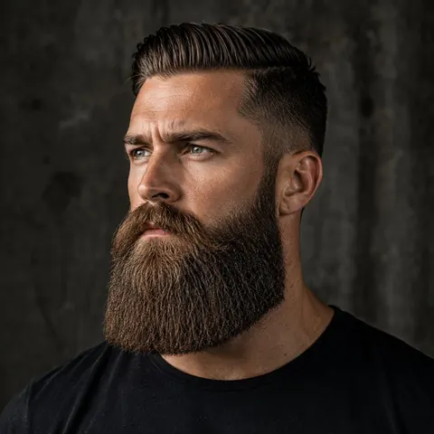 Spartan Beard — barba de barbería, foto real | BarberLab