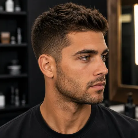 Stubble — barba de barbería, foto real | BarberLab
