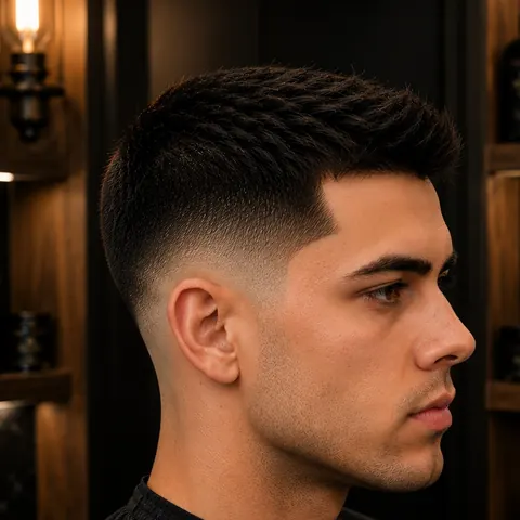Taper Fade — corte de cabello de barbería, foto real | BarberLab