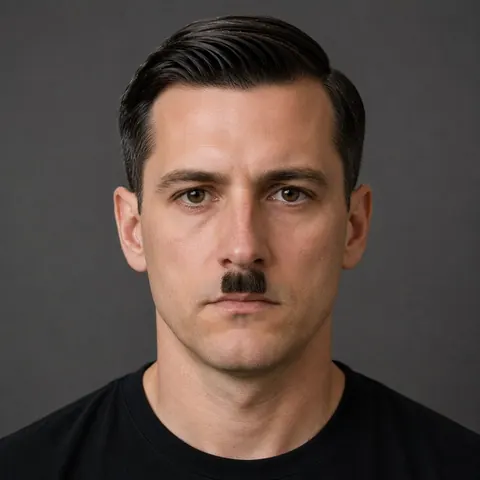 Toothbrush Mustache — bigote de barbería, foto real | BarberLab